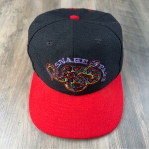 Vintage 90s Marlboro Adventure Team Snake Pass Big Logo Spellout Strapback Hat